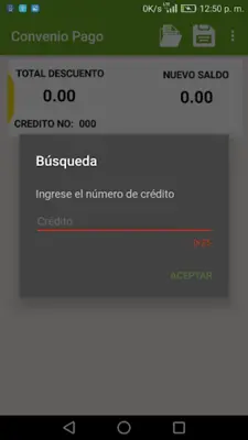 Convenio de Pago Genesis android App screenshot 3