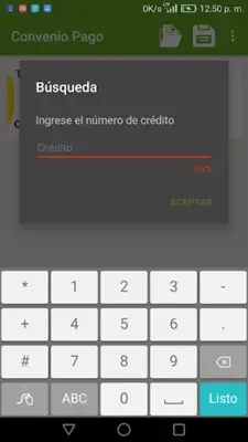 Convenio de Pago Genesis android App screenshot 4